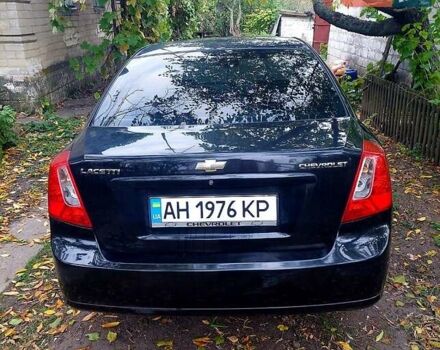 Черный Шевроле Лачетти, объемом двигателя 1.8 л и пробегом 203 тыс. км за 3800 $, фото 1 на Automoto.ua