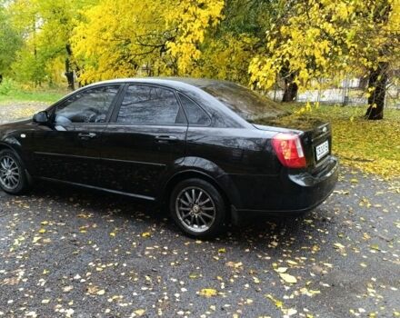 Черный Шевроле Лачетти, объемом двигателя 1.6 л и пробегом 245 тыс. км за 3650 $, фото 1 на Automoto.ua