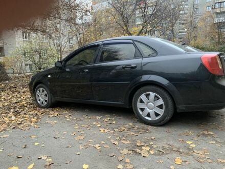 Черный Шевроле Лачетти, объемом двигателя 1.6 л и пробегом 200 тыс. км за 4600 $, фото 1 на Automoto.ua