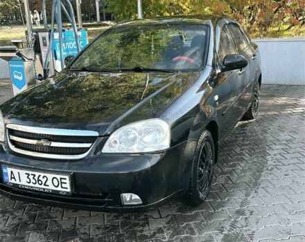Черный Шевроле Лачетти, объемом двигателя 1.6 л и пробегом 359 тыс. км за 3500 $, фото 1 на Automoto.ua