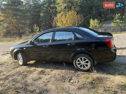 Черный Шевроле Лачетти, объемом двигателя 1.6 л и пробегом 160 тыс. км за 5000 $, фото 1 на Automoto.ua