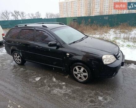 Черный Шевроле Лачетти, объемом двигателя 1.6 л и пробегом 193 тыс. км за 4500 $, фото 1 на Automoto.ua