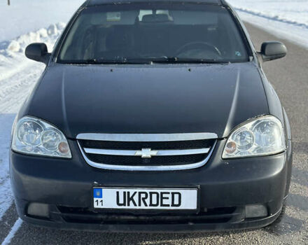 Черный Шевроле Лачетти, объемом двигателя 1.8 л и пробегом 275 тыс. км за 3500 $, фото 1 на Automoto.ua