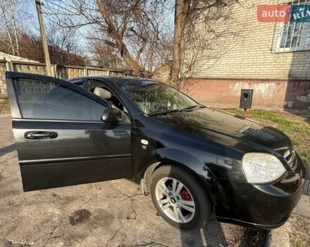 Черный Шевроле Лачетти, объемом двигателя 1.6 л и пробегом 253 тыс. км за 4000 $, фото 1 на Automoto.ua