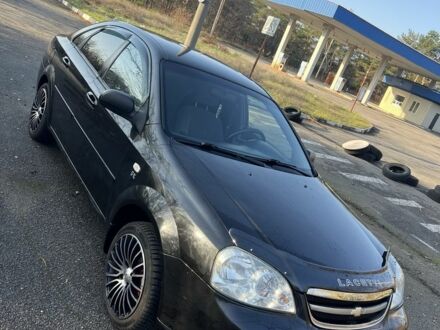 Черный Шевроле Лачетти, объемом двигателя 1.6 л и пробегом 150 тыс. км за 5300 $, фото 1 на Automoto.ua
