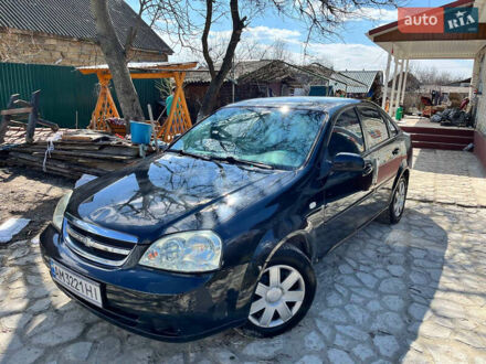 Черный Шевроле Лачетти, объемом двигателя 1.8 л и пробегом 229 тыс. км за 3500 $, фото 1 на Automoto.ua