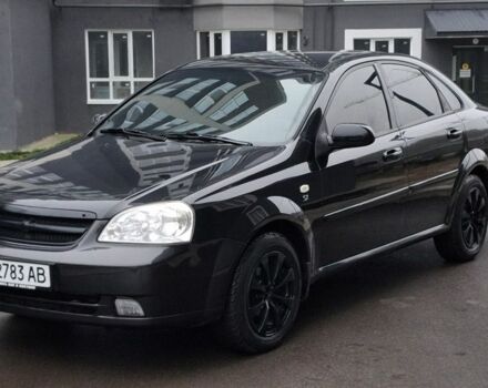 Черный Шевроле Лачетти, объемом двигателя 1.8 л и пробегом 214 тыс. км за 4300 $, фото 1 на Automoto.ua