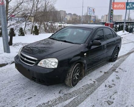 Черный Шевроле Лачетти, объемом двигателя 1.6 л и пробегом 303 тыс. км за 4150 $, фото 1 на Automoto.ua