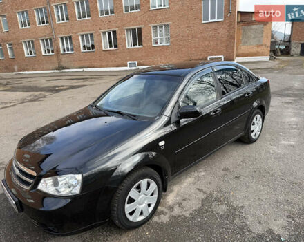 Черный Шевроле Лачетти, объемом двигателя 1.8 л и пробегом 142 тыс. км за 3999 $, фото 1 на Automoto.ua