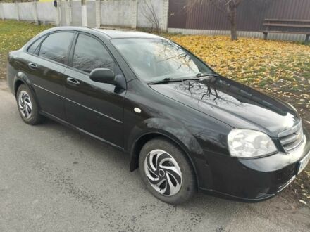 Черный Шевроле Лачетти, объемом двигателя 1.6 л и пробегом 190 тыс. км за 3700 $, фото 1 на Automoto.ua