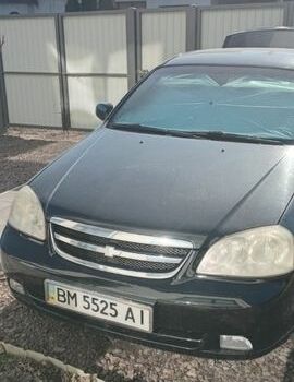 Черный Шевроле Лачетти, объемом двигателя 1.8 л и пробегом 208 тыс. км за 4200 $, фото 1 на Automoto.ua