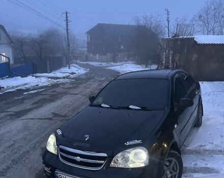 Черный Шевроле Лачетти, объемом двигателя 1.6 л и пробегом 281 тыс. км за 3900 $, фото 1 на Automoto.ua