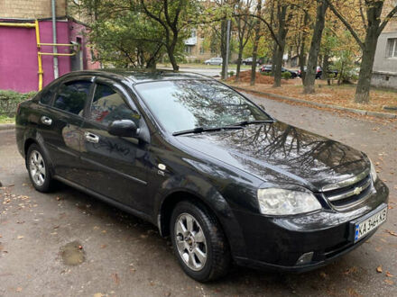 Черный Шевроле Лачетти, объемом двигателя 1.8 л и пробегом 200 тыс. км за 4800 $, фото 1 на Automoto.ua