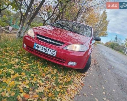 Красный Шевроле Лачетти, объемом двигателя 1.6 л и пробегом 141 тыс. км за 3399 $, фото 1 на Automoto.ua