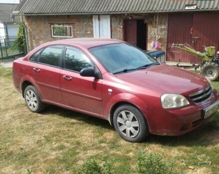 Красный Шевроле Лачетти, объемом двигателя 1.6 л и пробегом 235 тыс. км за 3850 $, фото 1 на Automoto.ua