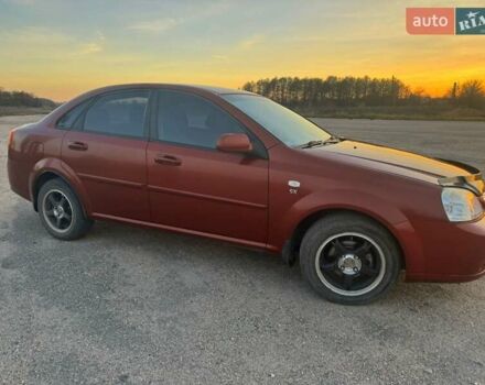 Красный Шевроле Лачетти, объемом двигателя 1.8 л и пробегом 189 тыс. км за 4200 $, фото 6 на Automoto.ua