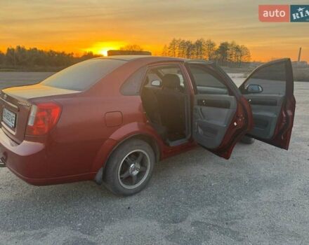 Красный Шевроле Лачетти, объемом двигателя 1.8 л и пробегом 189 тыс. км за 4200 $, фото 7 на Automoto.ua