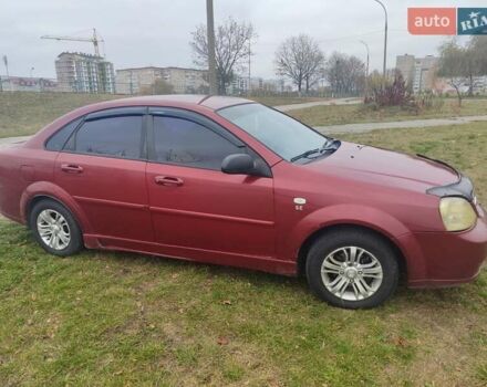 Красный Шевроле Лачетти, объемом двигателя 1.6 л и пробегом 296 тыс. км за 2900 $, фото 1 на Automoto.ua