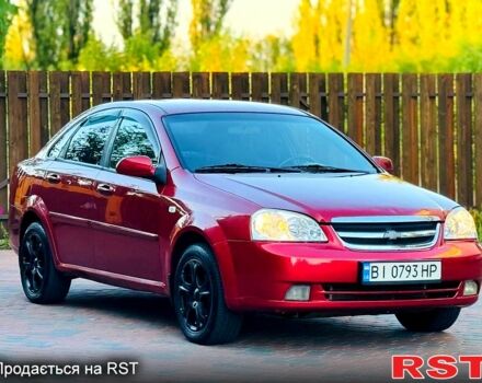 Красный Шевроле Лачетти, объемом двигателя 1.8 л и пробегом 195 тыс. км за 4300 $, фото 3 на Automoto.ua