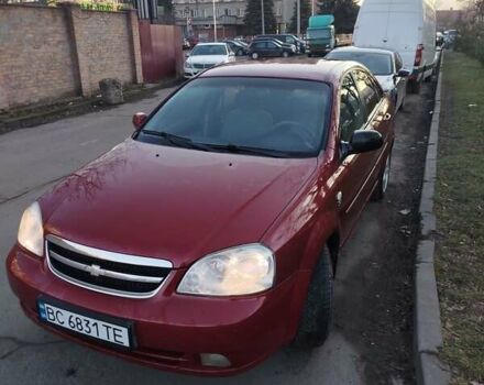 Красный Шевроле Лачетти, объемом двигателя 1.8 л и пробегом 281 тыс. км за 3600 $, фото 1 на Automoto.ua