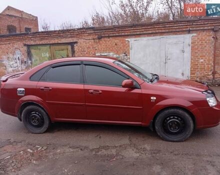 Красный Шевроле Лачетти, объемом двигателя 1.8 л и пробегом 290 тыс. км за 4100 $, фото 1 на Automoto.ua