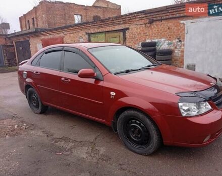 Красный Шевроле Лачетти, объемом двигателя 1.8 л и пробегом 290 тыс. км за 4100 $, фото 2 на Automoto.ua