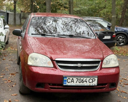 Красный Шевроле Лачетти, объемом двигателя 1.6 л и пробегом 213 тыс. км за 4500 $, фото 1 на Automoto.ua