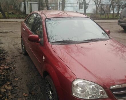 Красный Шевроле Лачетти, объемом двигателя 1.8 л и пробегом 140 тыс. км за 3250 $, фото 1 на Automoto.ua