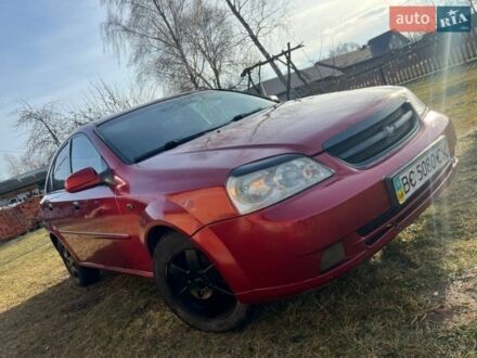 Красный Шевроле Лачетти, объемом двигателя 1.8 л и пробегом 328 тыс. км за 1800 $, фото 1 на Automoto.ua
