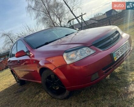 Красный Шевроле Лачетти, объемом двигателя 1.8 л и пробегом 328 тыс. км за 1800 $, фото 1 на Automoto.ua