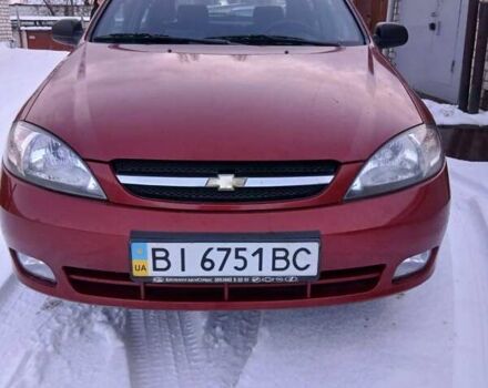 Красный Шевроле Лачетти, объемом двигателя 1.6 л и пробегом 53 тыс. км за 6000 $, фото 1 на Automoto.ua