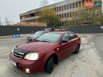 Красный Шевроле Лачетти, объемом двигателя 1.6 л и пробегом 225 тыс. км за 2900 $, фото 1 на Automoto.ua