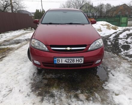 Красный Шевроле Лачетти, объемом двигателя 1.8 л и пробегом 165 тыс. км за 5300 $, фото 1 на Automoto.ua