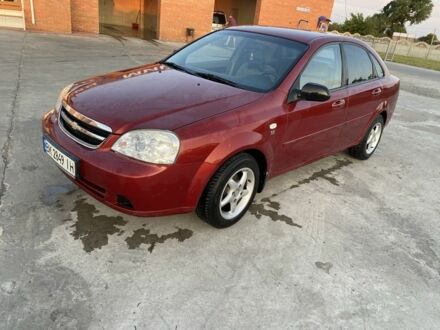 Красный Шевроле Лачетти, объемом двигателя 1.6 л и пробегом 220 тыс. км за 3600 $, фото 1 на Automoto.ua