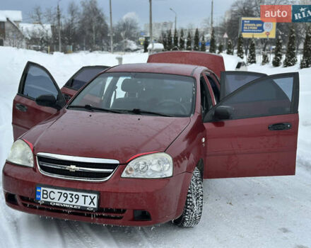 Красный Шевроле Лачетти, объемом двигателя 1.6 л и пробегом 157 тыс. км за 4200 $, фото 1 на Automoto.ua