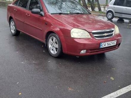 Красный Шевроле Лачетти, объемом двигателя 1.6 л и пробегом 275 тыс. км за 4500 $, фото 1 на Automoto.ua