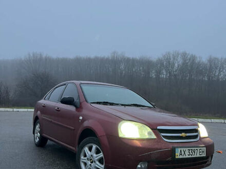 Красный Шевроле Лачетти, объемом двигателя 1.6 л и пробегом 208 тыс. км за 2650 $, фото 1 на Automoto.ua