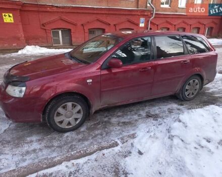 Красный Шевроле Лачетти, объемом двигателя 1.8 л и пробегом 285 тыс. км за 4900 $, фото 1 на Automoto.ua