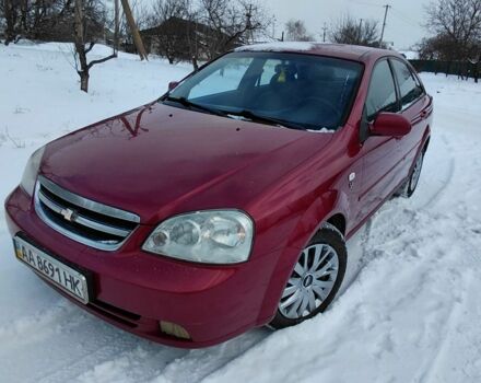 Красный Шевроле Лачетти, объемом двигателя 1.8 л и пробегом 163 тыс. км за 4500 $, фото 1 на Automoto.ua