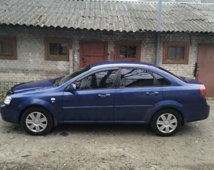 Синий Шевроле Лачетти, объемом двигателя 1.8 л и пробегом 219 тыс. км за 4200 $, фото 2 на Automoto.ua