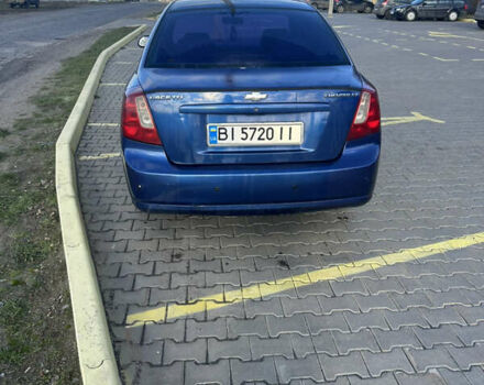 Синий Шевроле Лачетти, объемом двигателя 1.8 л и пробегом 330 тыс. км за 3500 $, фото 4 на Automoto.ua