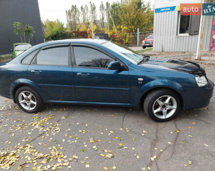 Синий Шевроле Лачетти, объемом двигателя 1.8 л и пробегом 190 тыс. км за 4300 $, фото 2 на Automoto.ua