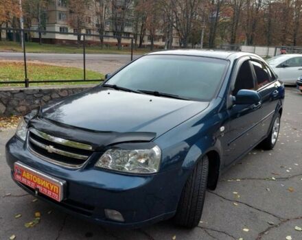 Синий Шевроле Лачетти, объемом двигателя 1.8 л и пробегом 190 тыс. км за 4300 $, фото 3 на Automoto.ua