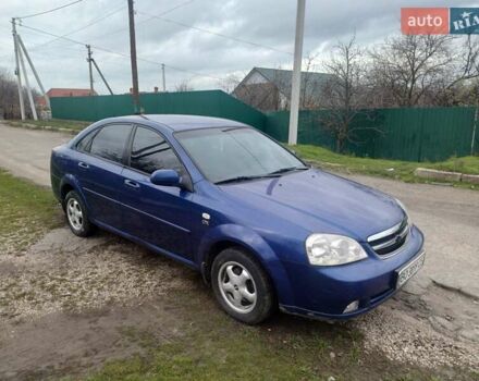 Синий Шевроле Лачетти, объемом двигателя 1.8 л и пробегом 186 тыс. км за 3950 $, фото 1 на Automoto.ua