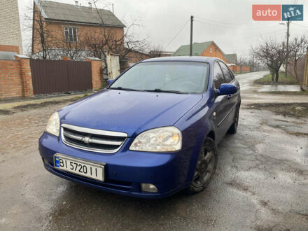 Синий Шевроле Лачетти, объемом двигателя 1.8 л и пробегом 200 тыс. км за 3199 $, фото 1 на Automoto.ua