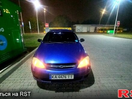 Синий Шевроле Лачетти, объемом двигателя 1.4 л и пробегом 250 тыс. км за 3200 $, фото 1 на Automoto.ua