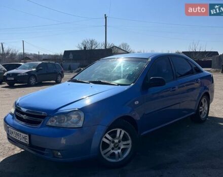 Синий Шевроле Лачетти, объемом двигателя 1.6 л и пробегом 170 тыс. км за 3400 $, фото 1 на Automoto.ua