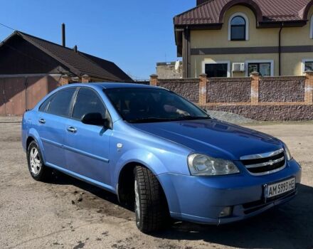 Синий Шевроле Лачетти, объемом двигателя 1.6 л и пробегом 170 тыс. км за 3500 $, фото 1 на Automoto.ua