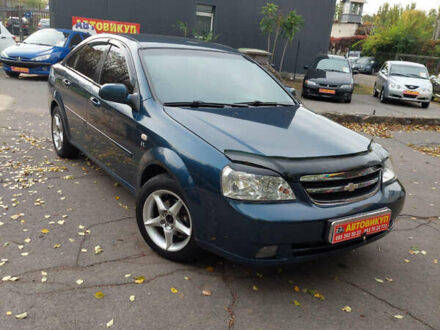 Синий Шевроле Лачетти, объемом двигателя 1.8 л и пробегом 190 тыс. км за 4300 $, фото 1 на Automoto.ua