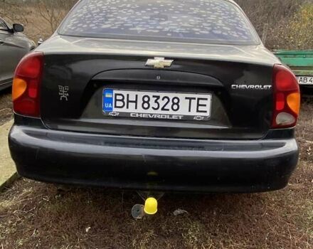 Черный Шевроле Ланос, объемом двигателя 1.5 л и пробегом 200 тыс. км за 2800 $, фото 3 на Automoto.ua